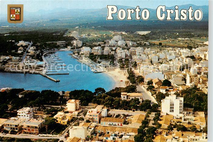Porto-Cristo Mallorca ES Stadtpanorama mit Hafen
