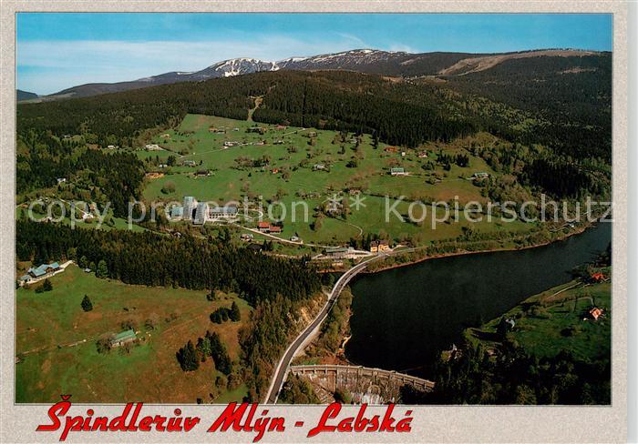 Spindleruv Mlyn Spindelmuehle Riesengebirge CZ Panorama Labska Bouda Stausee