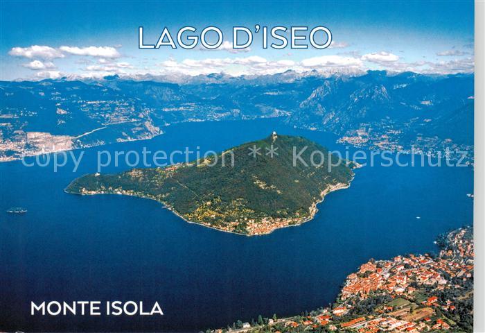 Monte Isola Lago d Iseo veduta aerea