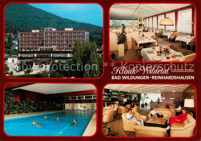 Reinhardshausen Klinik Wildetal Speisesaal Foyer Hallenbad