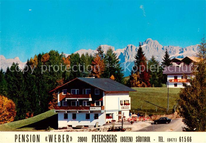 Petersberg Deutschnofen Pension Weber Herbststimmung Dolomiten