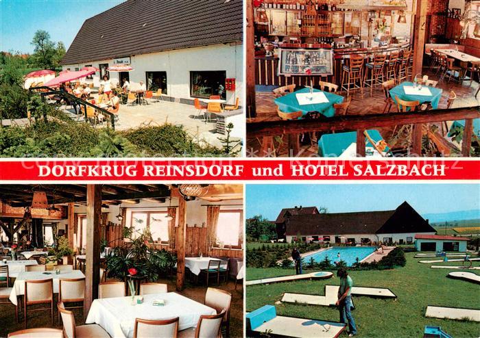Reinsdorf Apelern Restaurant Dorfkrug Hotel Salzbach Minigolf Swimming Pool