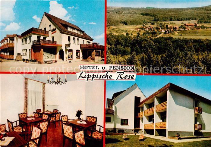 Hummersen Hotel Pension Lippische Rose Panorama