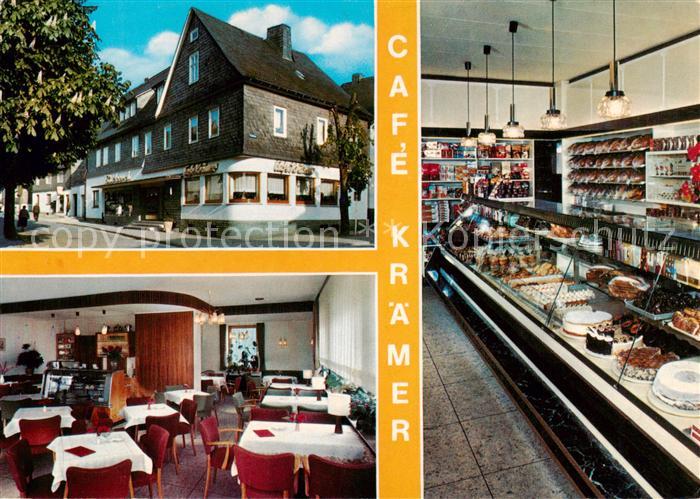 Winterberg Hochsauerland Cafe Kraemer Gastraum Theke