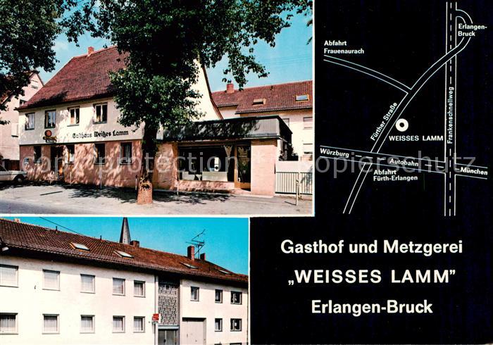 Bruck Erlangen Gasthof und Metzgerei Weisses Lamm