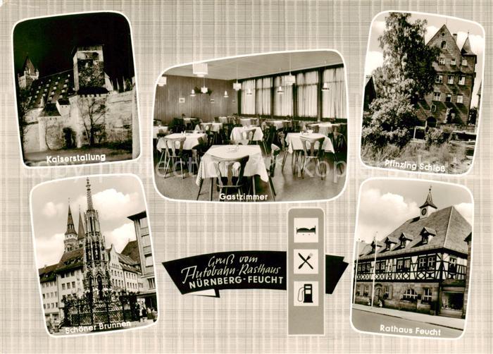 Feucht Autobahn Rasthaus Gastraum Kaiserstallung Pfinzing Schloss Schoener Brunn