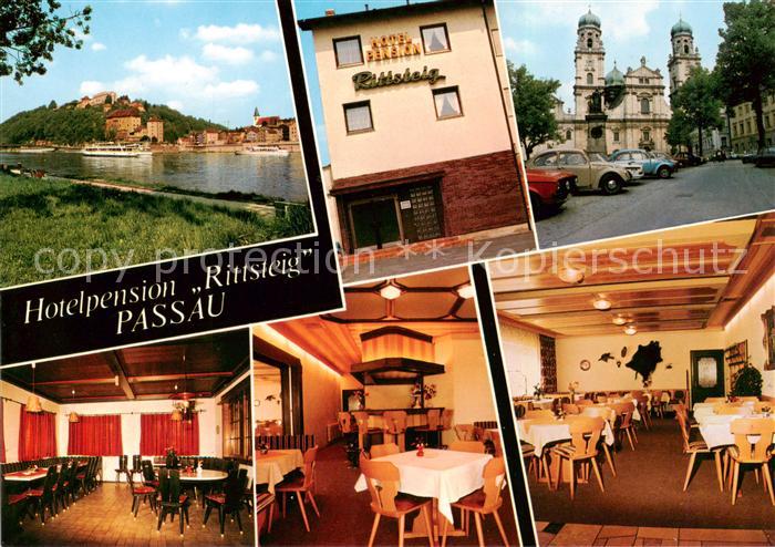 Rittsteig Passau Hotelpension Rittsteig Restaurant Partie an der Donau
