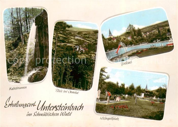 Untersteinbach Pfedelbach Panorama Blick ins Ohrntal Kalksbrunnen Wasserfall Kle