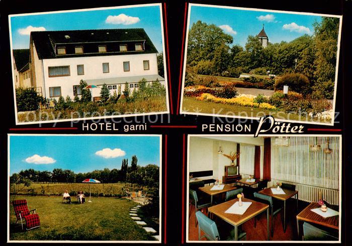Bad Waldliesborn Hotel Pension Haus Poetter Gastraum Garten Parkanlagen