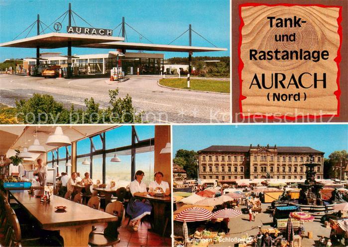 ERLANGEN Bayern Tank- und Rastanlage Aurach Restaurant Schlossplatz Markt