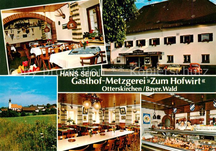 Otterskirchen Gasthof Metzgerei Zum Hofwirt Blick zur Kirche