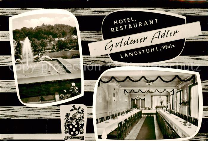 Landstuhl Hotel Restaurant Goldener Adler Rittersaal ehemals Palais Sickingen Wa