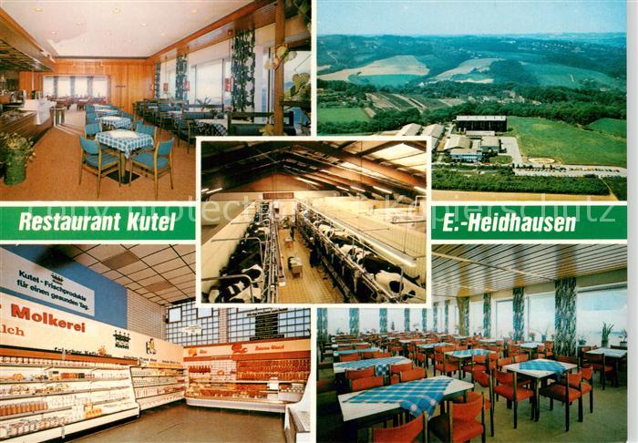 Heidhausen Essen Restaurant Kutel Gastraum Lebensmittel-Laden Luftaufnahme