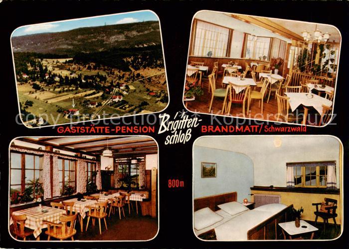 Brandmatt Sasbachwalden Gaststaette Pension Brigittenschloss Gastraum Fremdenzim