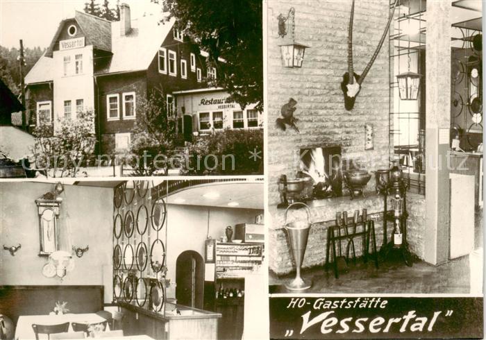 Vesser Suhl HO Gaststaette Vessertal Handabzug