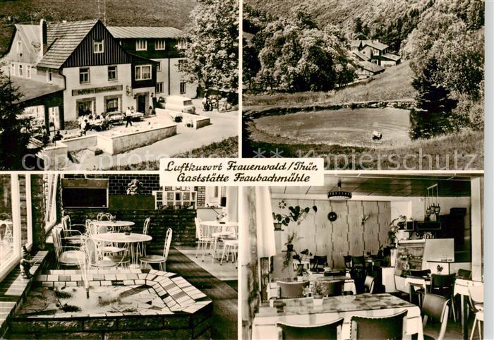 Frauenwald Thueringen Gaststaette Fraubachmuehle Gastraum