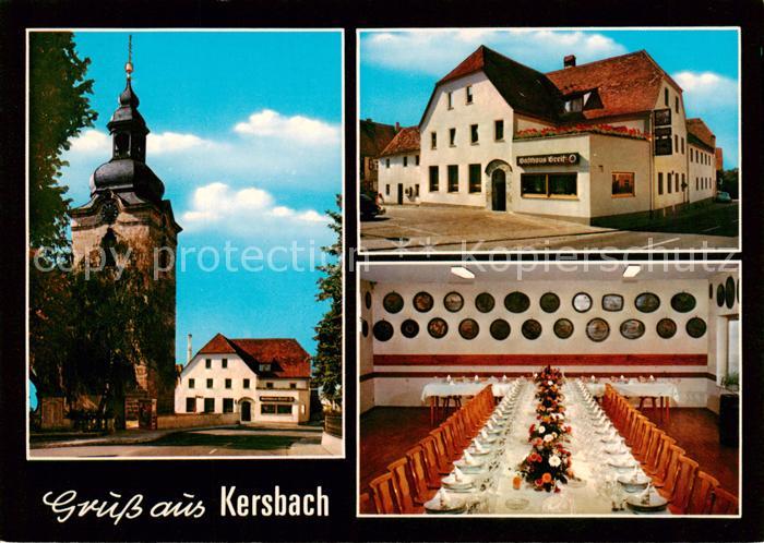 Kersbach Oberfranken Gasthaus Greif Festtafel Kirche
