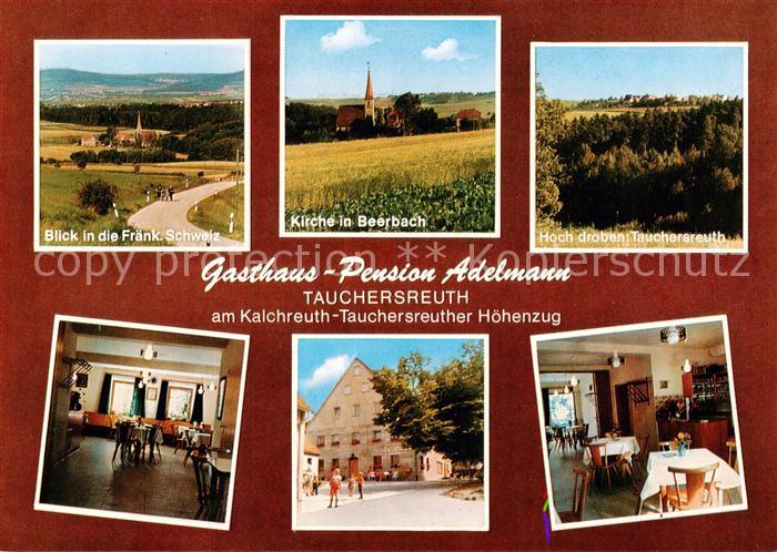 Tauchersreuth Pegnitz Panorama Fraenkische Schweiz Gasthaus Pension Adelmann Kir