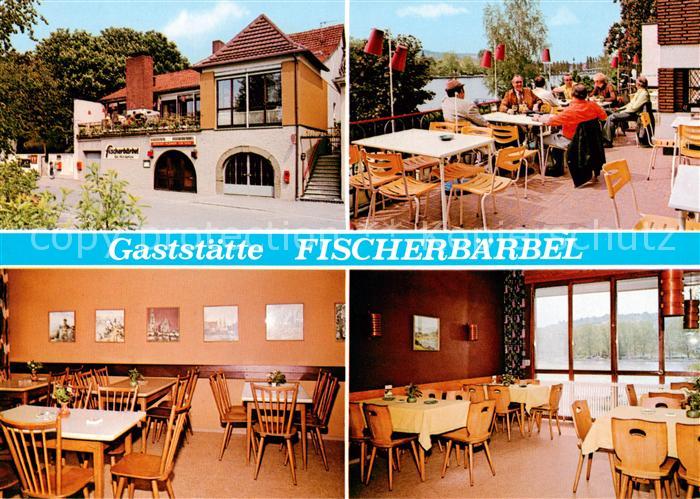 Veitshoechheim Gaststaette Fischerbaerbel Gastraum Terrasse