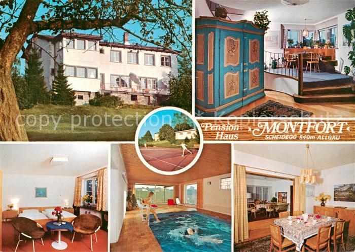 Scheidegg Allgaeu Pension Haus Montfort Hallenbad Tennisplatz