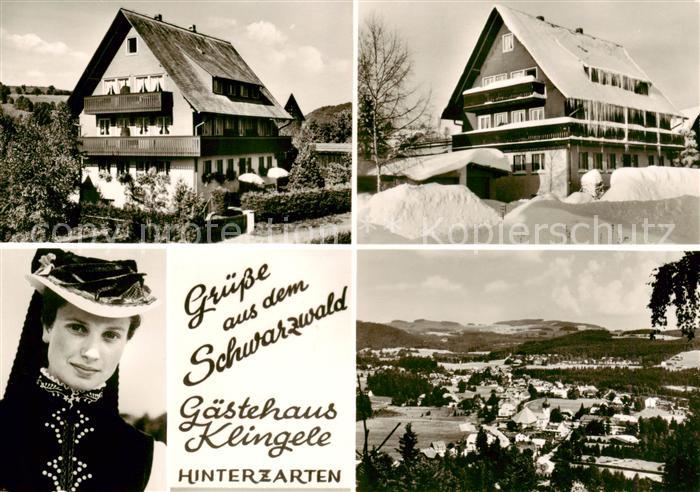 Hinterzarten Breisgau-Hochschwarzwald BW Gaestehaus Klingele Trachten Panorama