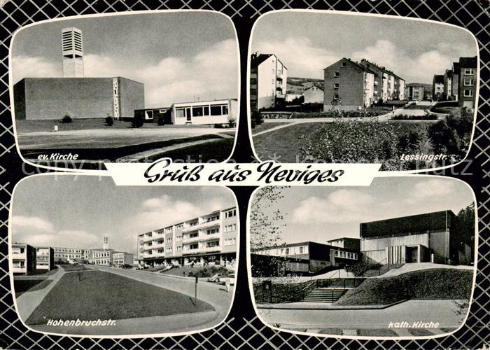 Neviges Velbert Kirche Lessingstrasse Wohngebiet Hohenbruchstrasse
