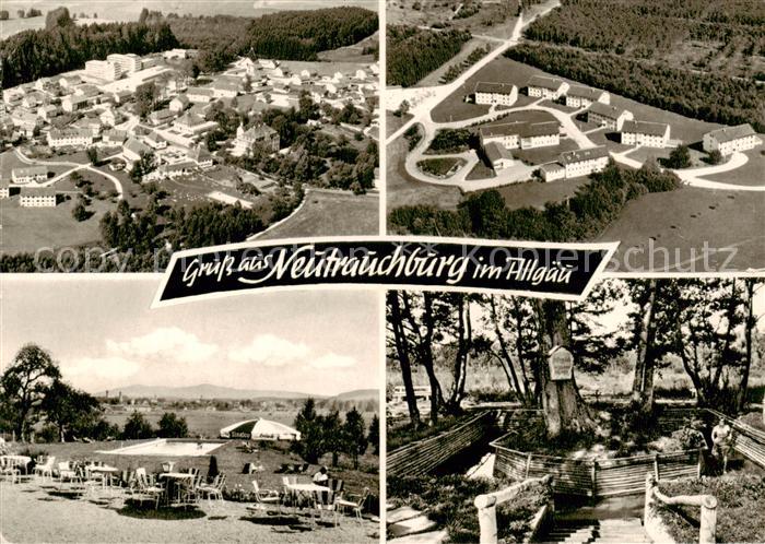 Neutrauchburg Fliegeraufnahmen Gaststaette Terrasse Freibad Alter Baum