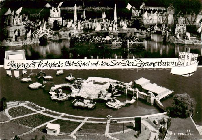 Bregenz Vorarlberg Bodensee Bregenzer Festspiele 1961 Spiel auf dem See Der Zige