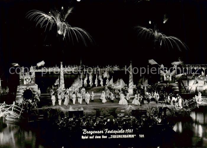 Bregenz Vorarlberg Bodensee Bregenzer Festspiele 1961 Spiel auf dem See Der Zige