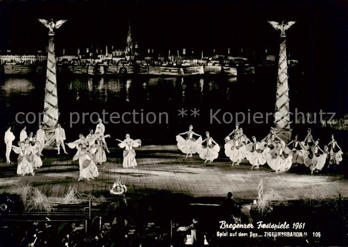 Bregenz Vorarlberg Bodensee Bregenzer Festspiele 1961 Spiel auf dem See Der Zige