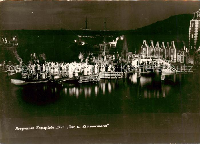 Bregenz Vorarlberg Bodensee Bregenzer Festspiele 1957 Spiel auf dem See Zar und