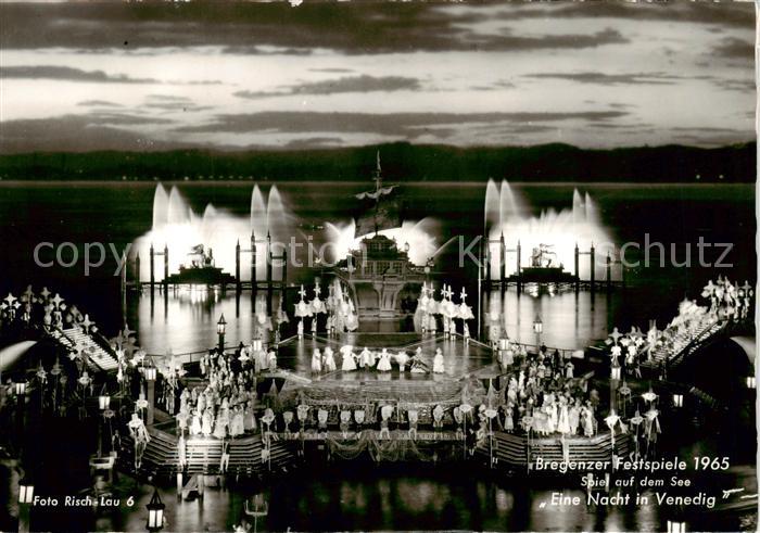 Bregenz Vorarlberg Bodensee Bregenzer Festspiele 1965 Spiel auf dem See Eine Nac