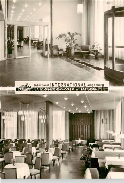 MAGDEBURG  CITY Interhotel International Magdeburg Konzertcafe Wien