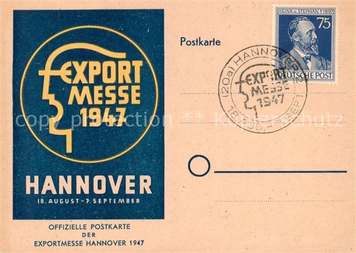 HANNOVER  CITY Export Messe 1947