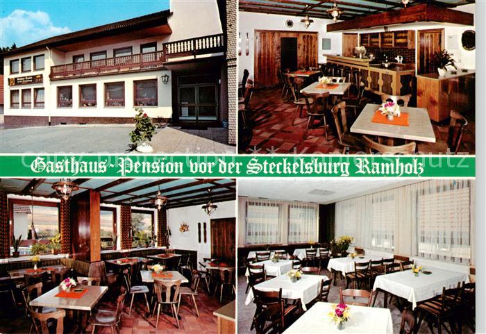 Ramholz Gasthaus Pension vor der Steckelsburg Gastraeume Bar