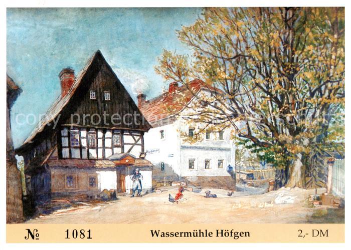 LEIPZIG Sachsen Wassermuehle Hoefgen Gemaelde
