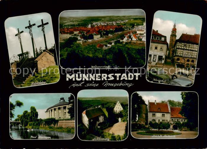 Muennerstadt Kreuzberg Bad Kissingen Panorama Koenigshof Lichtenburg Schloss Asc