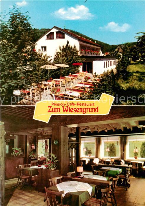 Heimbuchenthal Pension Cafe Restaurant Zum Wiesengrund Gastraeume