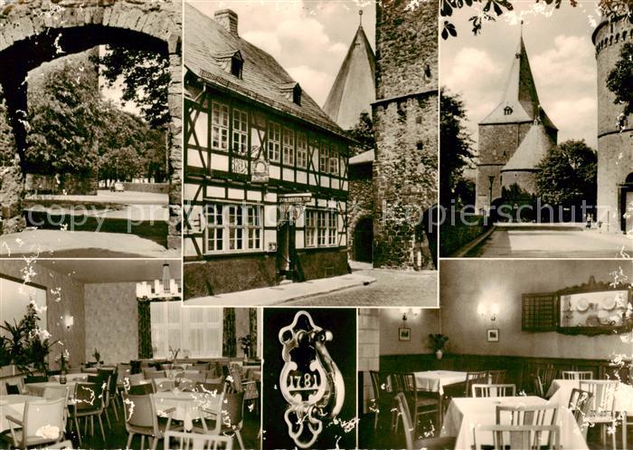 GOSLAR Harz Niedersachsen Hotel Zum Breiten Tor Teilansichten Gastraeume Stadtto