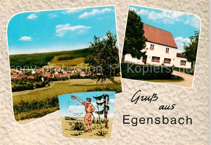 Egensbach Mittelfranken Panorama Gasthof zum stillen Baechlein