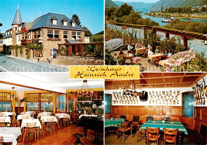 Ernst Cochem Hotel Restaurant Weinhaus Heinrich Andre Gastraeume Terrasse