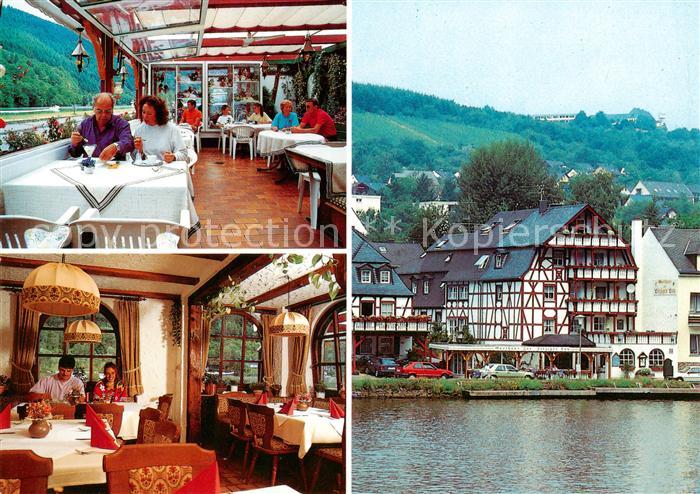 Traben-Trarbach Mosel Restaurant Zur Litzinger Lay Terrasse Gaststube