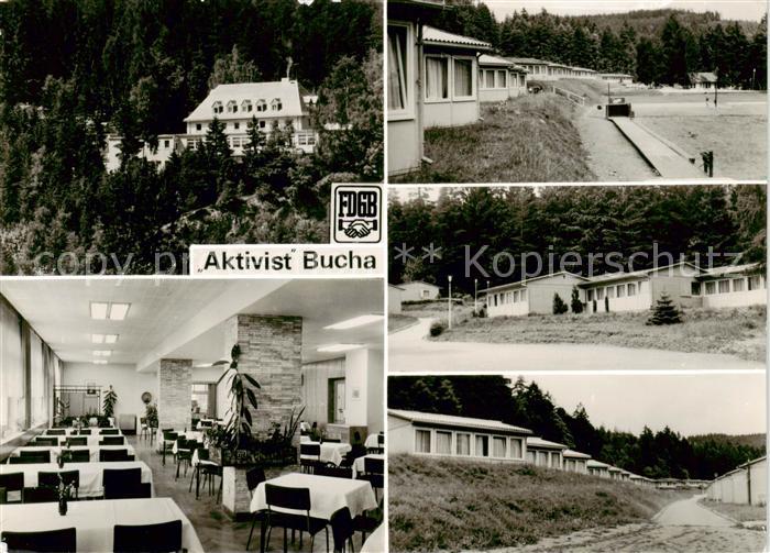 Bucha Gosswitz Saalfeld FDGB Erholungsheim Aktivist Gastraum Bungalows