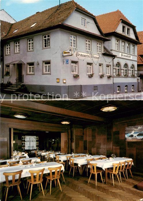 Kappelrodeck Brauerei Gaststaette Roessel Gastraum