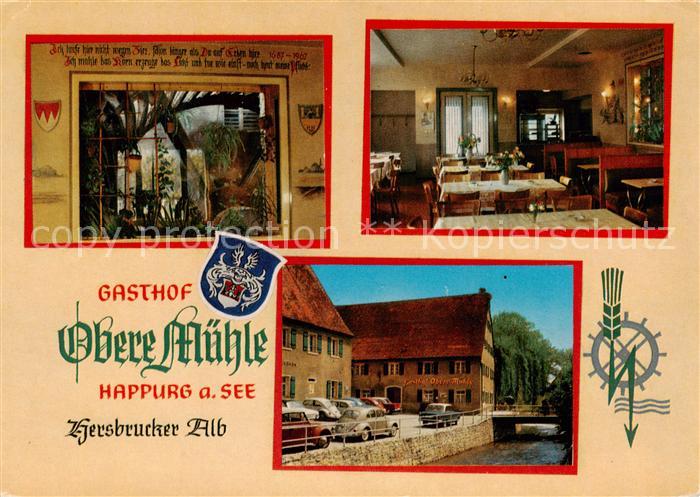 Happurg Gasthof Obere Muehle Gastraum Kanal