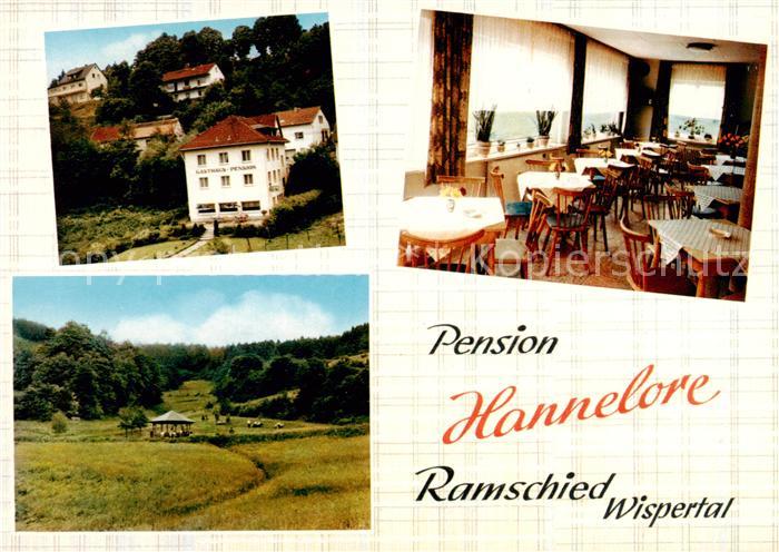 Ramschied Pension Hannelore Gastraum Panorama