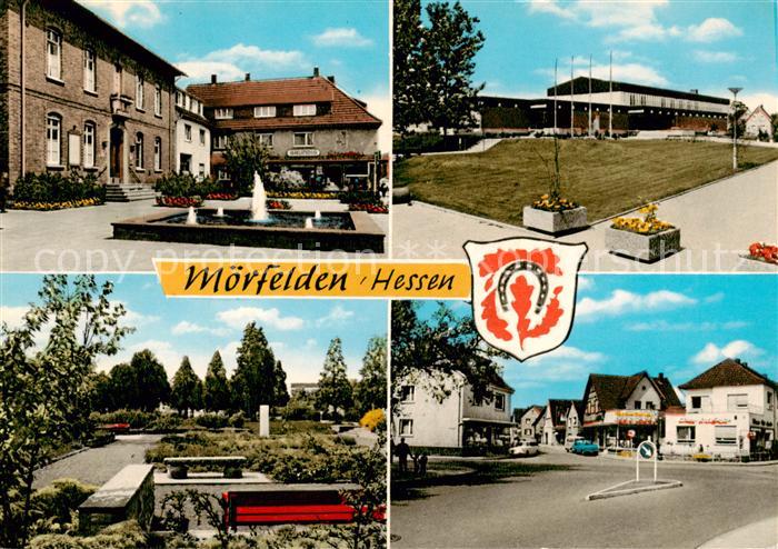 Moerfelden-Walldorf Rathaus Schule Park Ortspartie