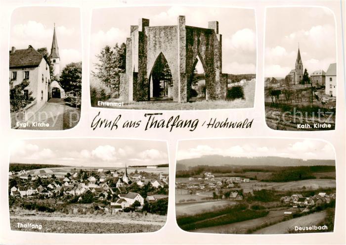 Thalfang Ev Kirche Ehrenmal Kath Kirche Ortsansicht Deuselbach