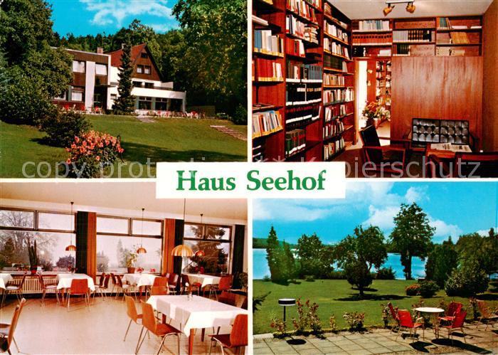 Malente-Gremsmuehlen Bildungsstaette Haus Seehof Bibliothek Gastraum Terrasse