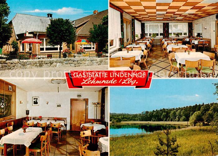 Lehmrade Gaststaette Lindenhof Speisesaal Gaststube Lauenburger See